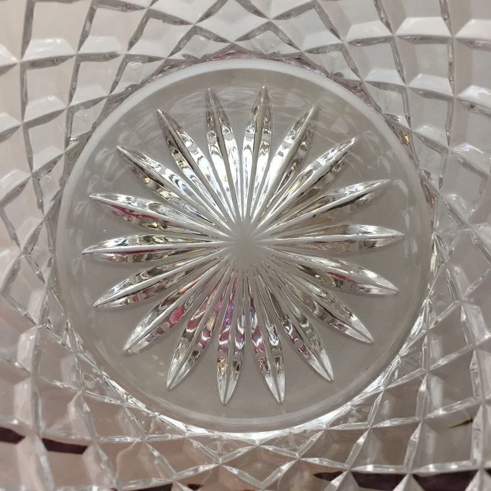 Bohemia Genuine Crystal Criss Cross Diamond Ice Bucket Tab Handles